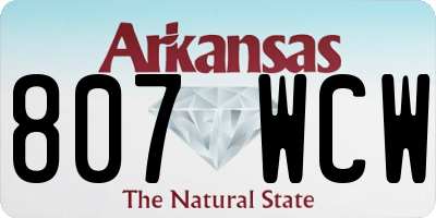 AR license plate 807WCW