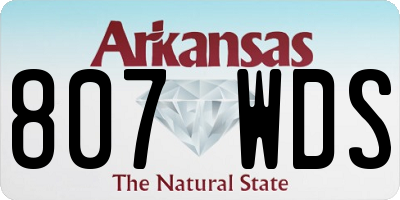 AR license plate 807WDS