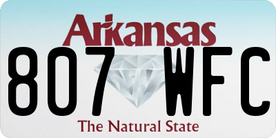 AR license plate 807WFC