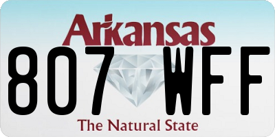AR license plate 807WFF