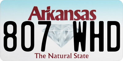 AR license plate 807WHD