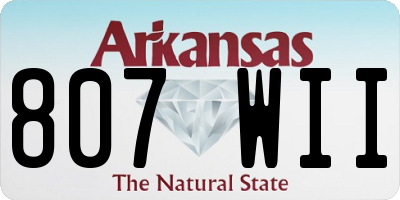 AR license plate 807WII