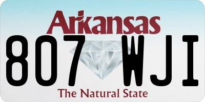 AR license plate 807WJI