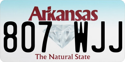 AR license plate 807WJJ