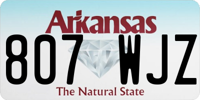 AR license plate 807WJZ