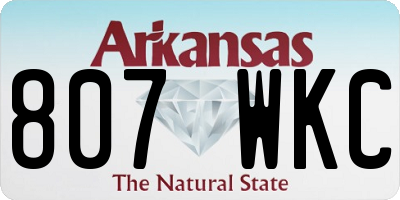 AR license plate 807WKC