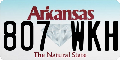 AR license plate 807WKH