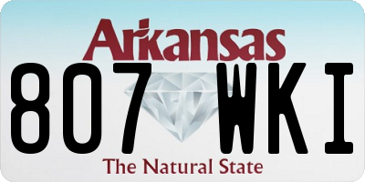 AR license plate 807WKI