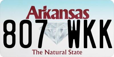 AR license plate 807WKK
