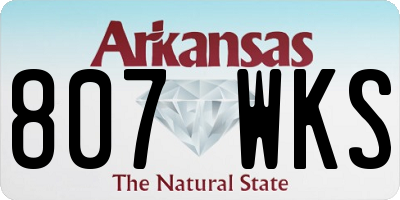 AR license plate 807WKS