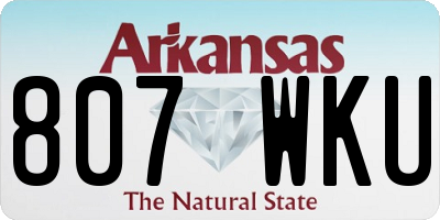 AR license plate 807WKU