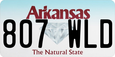 AR license plate 807WLD