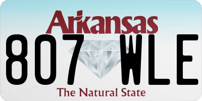 AR license plate 807WLE