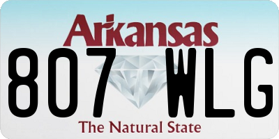 AR license plate 807WLG