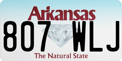 AR license plate 807WLJ