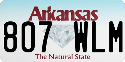 AR license plate 807WLM