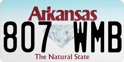 AR license plate 807WMB