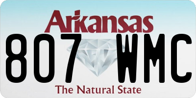 AR license plate 807WMC