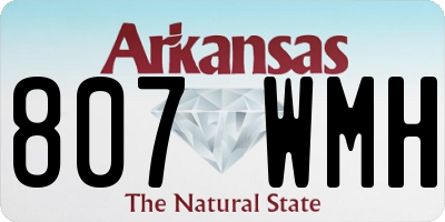 AR license plate 807WMH