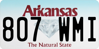 AR license plate 807WMI