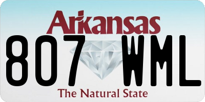 AR license plate 807WML