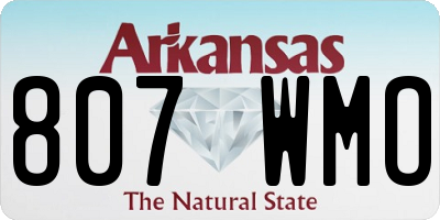 AR license plate 807WMO