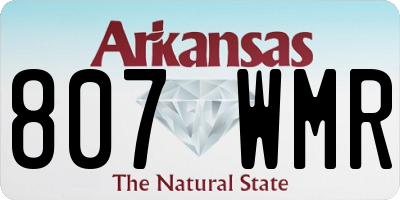 AR license plate 807WMR
