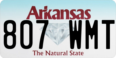 AR license plate 807WMT