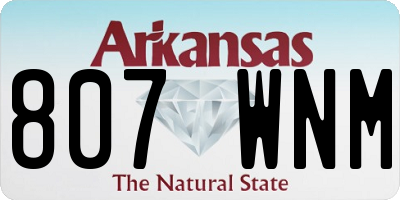 AR license plate 807WNM