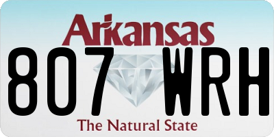 AR license plate 807WRH