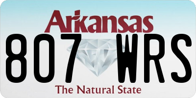 AR license plate 807WRS