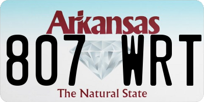 AR license plate 807WRT