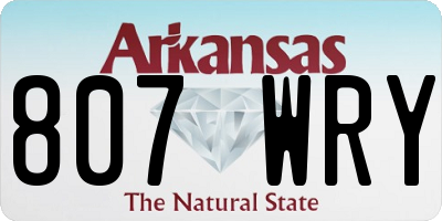 AR license plate 807WRY