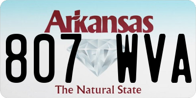 AR license plate 807WVA