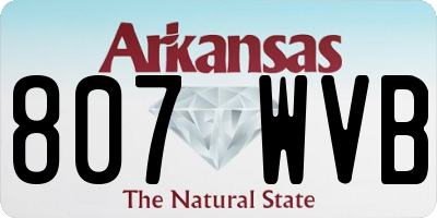 AR license plate 807WVB