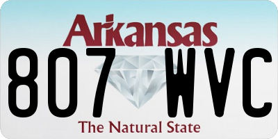 AR license plate 807WVC