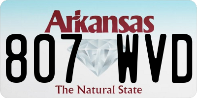 AR license plate 807WVD