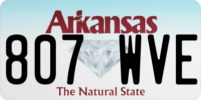 AR license plate 807WVE