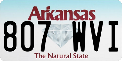 AR license plate 807WVI