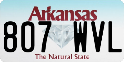 AR license plate 807WVL