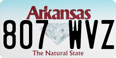 AR license plate 807WVZ