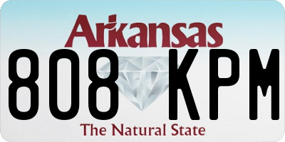 AR license plate 808KPM