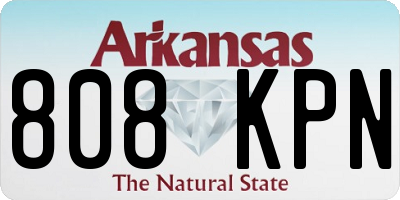 AR license plate 808KPN