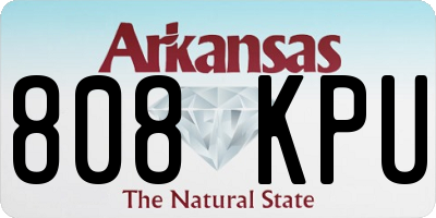 AR license plate 808KPU