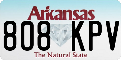 AR license plate 808KPV