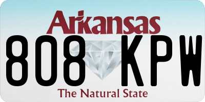 AR license plate 808KPW