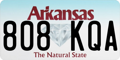 AR license plate 808KQA