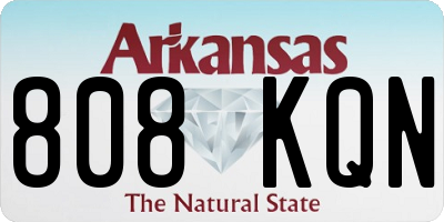 AR license plate 808KQN