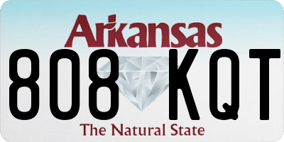 AR license plate 808KQT