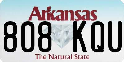 AR license plate 808KQU
